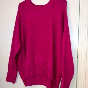 Pink raspberry Vince Canute sweater sz XL